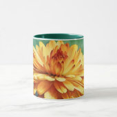 Coupe de Mug Art Floral Flower Orange (Centre)