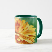 Coupe de Mug Art Floral Flower Orange (Devant droit)