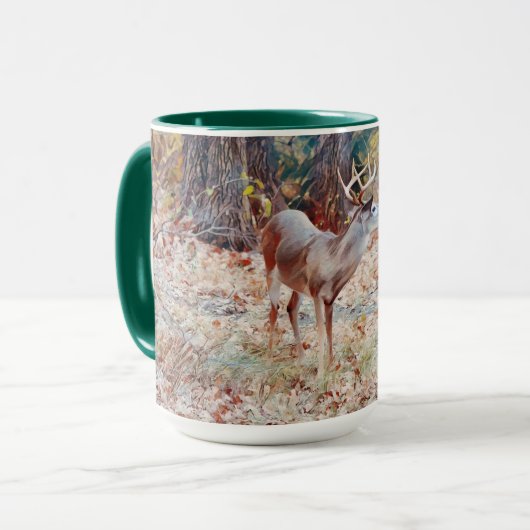 Coupe de Mug de Buck Deer Art Nature (Devant gauche)