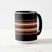 Coupe de Mug de Café à rayures noires - Modeste Ch (Devant droit)