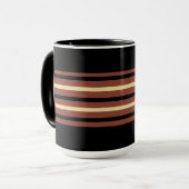 Coupe de Mug de Café à rayures noires - Modeste Ch (Devant gauche)