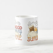 Coupe de Mug de café Sunshine Bonjour (Centre)
