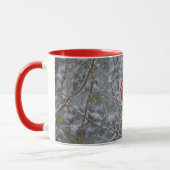 Coupe de Mug de Fête de l'Oiseau Cardinal Rouge (Gauche)