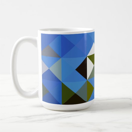 Coupe de Mug Style Couette bleue (Gauche)