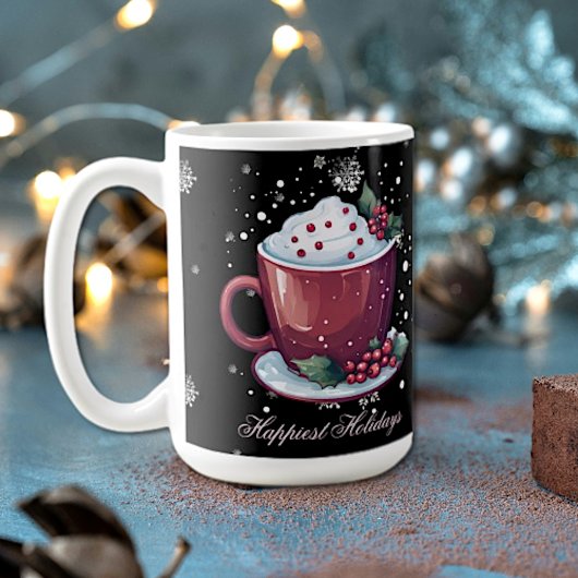 Coupe de Noël de la Mug de café au chocolat chaud