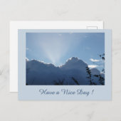 Coupe De Nuages Silverlinants. Ayez une carte post (Devant / Derrière)