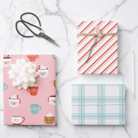 Coupe de papier d'emballage de vacances Cheer  (Recto)