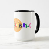 Coupe de Pickleball café Mug à deux tons, 15 oz (Devant droit)