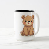 Coupe de tasse d'ours mignon (Devant droit)