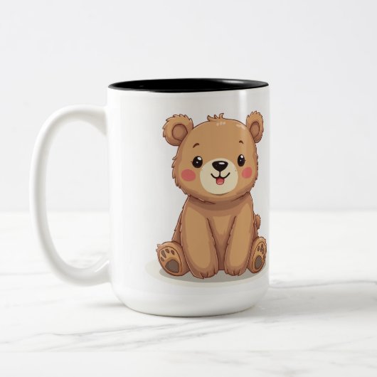 Coupe de tasse d'ours mignon (Gauche)