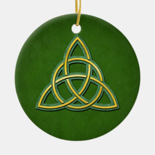 Coupe de trinité celtique ou ornement en céramique (Devant)