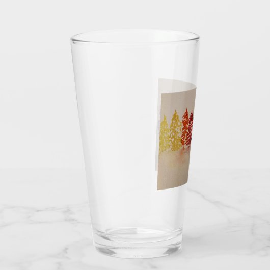 Coupe de verre Arbre à pin arc-en-ciel (Droite)