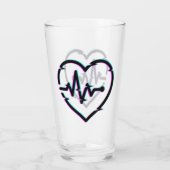 Coupe de verre Coeur Check (Dos)