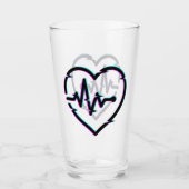 Coupe de verre Coeur Check (Devant)