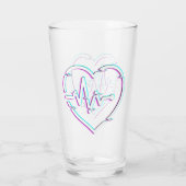 Coupe de verre Coeur Check (Dos)