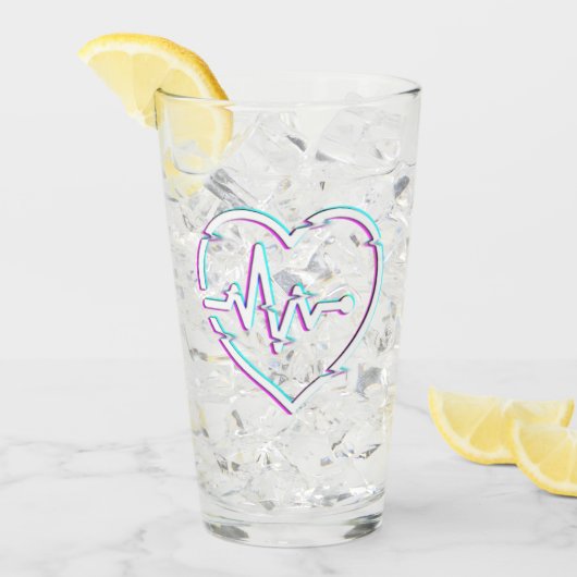 Coupe de verre Coeur Check (Devant glace)