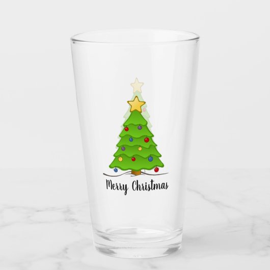 Coupe de verre d'arbre de Noël (Devant)