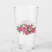 Coupe de verre des roses roses (Dos)
