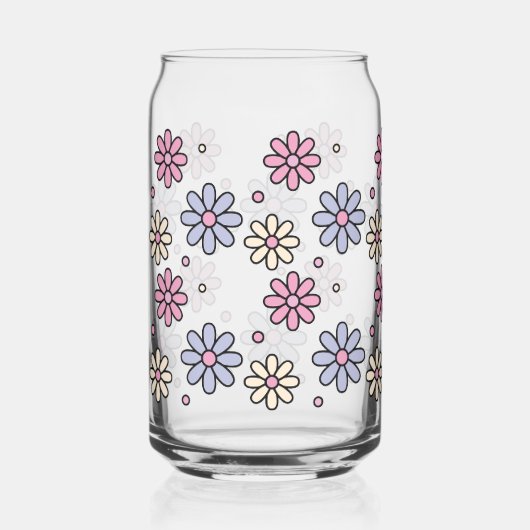 Coupe de verre - Design de fleurs (Recto)