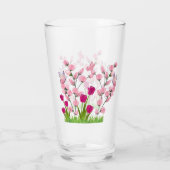 Coupe de verre glacé Fleurs et Papillons de marque (Dos)