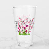 Coupe de verre glacé Fleurs et Papillons de marque (Devant)