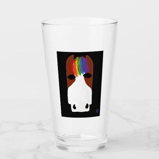 Coupe de verre - LGBTQ Horse (Devant)