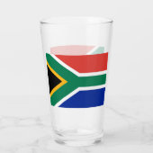Coupe de verre patriotique avec drapeau d'Afrique (Dos)