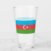 Coupe de verre patriotique avec drapeau d'Azerbaïd (Dos)