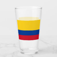 Coupe de verre patriotique avec drapeau de la Colo