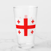 Coupe de verre patriotique avec drapeau de la Géor (Dos)