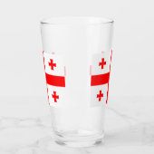 Coupe de verre patriotique avec drapeau de la Géor (Gauche)