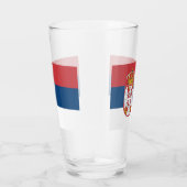 Coupe de verre patriotique avec drapeau de la Serb (Droite)