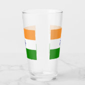 Coupe de verre patriotique avec drapeau de l'Inde (Droite)