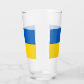 Coupe de verre patriotique avec drapeau de l'Ukrai (Droite)