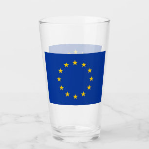 Coupe de verre patriotique avec drapeau de l'Union