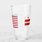 Coupe de verre patriotique avec drapeau de Washing (Droite)