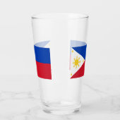 Coupe de verre patriotique avec drapeau des Philip (Gauche)