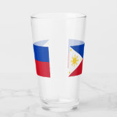 Coupe de verre patriotique avec drapeau des Philip (Droite)