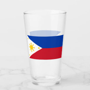 Coupe de verre patriotique avec drapeau des Philip