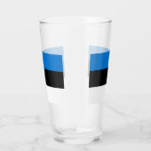 Coupe de verre patriotique avec drapeau d'Estonie (Droite)