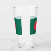 Coupe de verre patriotique avec drapeau du Banglad (Gauche)