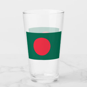 Coupe de verre patriotique avec drapeau du Banglad