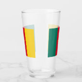 Coupe de verre patriotique avec drapeau du Camerou (Droite)