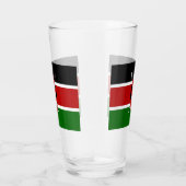 Coupe de verre patriotique avec drapeau du Kenya (Droite)