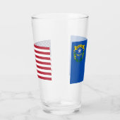 Coupe de verre patriotique avec drapeau du Nevada (Droite)