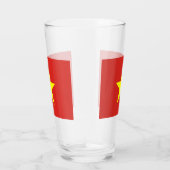 Coupe de verre patriotique avec drapeau du Vietnam (Droite)