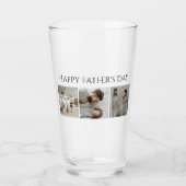 Coupe de verre personnalisée avec 3 photos et text (Devant)