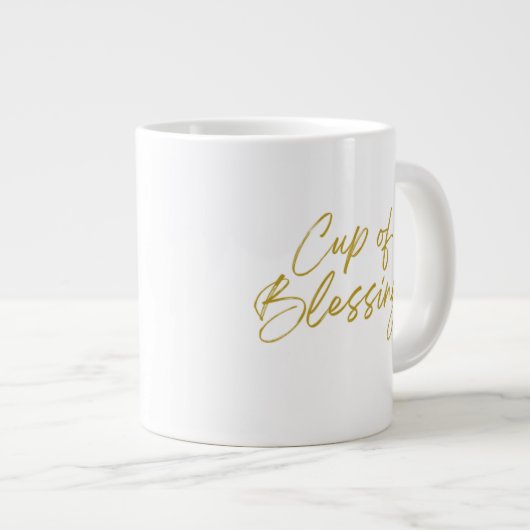 Coupe des Bénédictions Jumbo 20 oz Mug (Devant droit)
