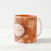 Coupe des fleurs d'automne de café Mug (Devant droit)