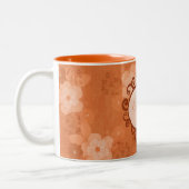 Coupe des fleurs d'automne de café Mug (Gauche)
